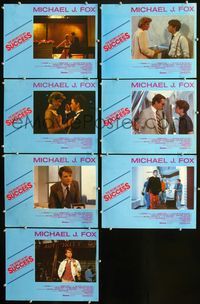 1d164 SECRET OF MY SUCCESS 7 English movie lobby cards '87 Michael J. Fox, Helen Slater
