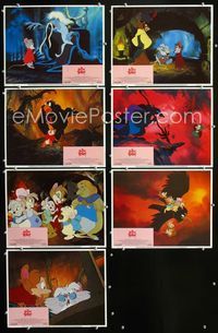 1d165 SECRET OF NIMH 7 movie lobby cards '82 Don Bluth animated mouse cartoon!