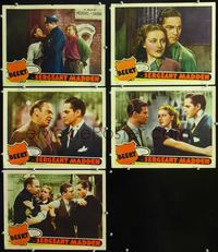 1d574 SERGEANT MADDEN 5 movie lobby cards '39 Josef von Sternberg, Wallace Beery, early Laraine Day!