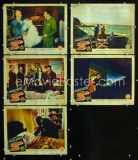 1d576 SHADOWS IN THE NIGHT 5 movie lobby cards '44 Warner Baxter as The Crime Doctor, Nina Foch