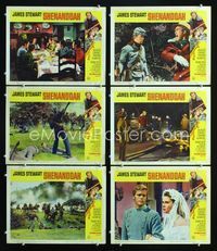 1d365 SHENANDOAH 6 movie lobby cards '65 James Stewart, Doug McClure, Civil War!