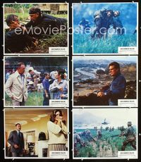 1d408 UNCOMMON VALOR 6 movie lobby cards '83 Gene Hackman, Fred Ward, Robert Stack, Vietnam War!