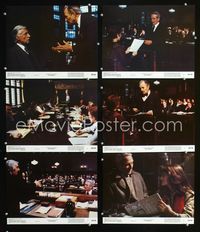 1d412 VERDICT 6 color 11x14 movie stills '82 lawyer Paul Newman, Charlotte Rampling, David Mamet
