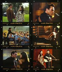 1d415 WALK THE LINE 6 LCs '05 Joaquin Phoenix as Johnny Cash, Reese Witherspoon as June Carter!