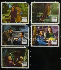1d613 WANTED FOR MURDER 5 movie lobby cards '46 Eric Portman, Dulcie Gray, English mystery!