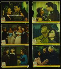 1d417 WATERLOO BRIDGE 6 movie lobby cards '40 many great images of Vivien Leigh & Robert Taylor!