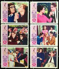 1d419 WHAT'S NEW PUSSYCAT 6 lobby cards '65 Woody Allen, Peter O'Toole, Peter Sellers, Capucine