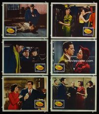 1d423 WHERE THE SIDEWALK ENDS 6 lobby cards '50 Dana Andrews, Gene Tierney, Otto Preminger noir!