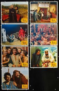 1d207 WHOLLY MOSES 7 movie lobby cards '80 Dudley Moore, the story of Herschel the Moses wannabe!