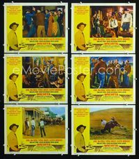 1d424 WICHITA 6 movie lobby cards R61 Joel McCrea, Lloyd Bridges & Vera Miles in Kansas!