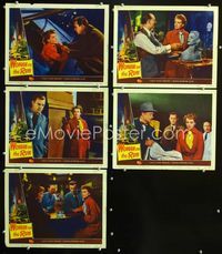 1d615 WOMAN ON THE RUN 5 movie lobby cards '50 Ann Sheridan, Dennis O'Keefe, film noir!