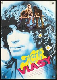 1e151 HAIR Czech movie poster '79 Milos Forman, Treat Williams, completely different image!