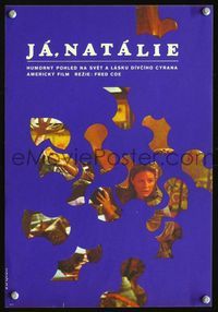 1e160 ME NATALIE Czech movie poster '74 Patty Duke, James Farentino, cool different art!
