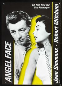 1e202 ANGEL FACE German R90s cool image of Robert Mitchum & Jean Simmons, Otto Preminger, Hughes