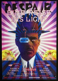 1e226 DESPAIR German poster '78 Eine Reise ins Licht, Rainer Werner Fassbinder, cool Wandrey art!