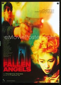1e232 FALLEN ANGELS German movie poster '98 Wong Kar-Wai, Leon Lai Ming, Michelle Reis