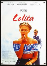 1e250 LOLITA German movie poster '97 Jeremy Irons eyes sexy young Dominique Swain, Adrian Lyne