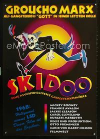 1e275 SKIDOO German movie poster R90s Otto Preminger, great Hirschfeld-like artwork of Groucho Marx!