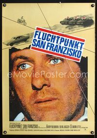 1e283 VANISHING POINT German '71car chase cult classic, cool different Barry Newman close up image!