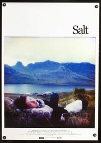 1e033 SALT Icelandic poster '03 cool image of Iceland's lake & mountains with girl in foreground!