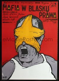 1e540 VORY V ZAKONE Polish '88 cool Andrzej Pagowski art of man with starfish stuck to his face!