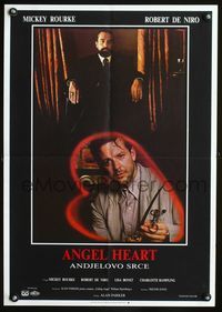 1e073 ANGEL HEART Yugoslavian movie poster '87 Robert DeNiro, Mickey Rourke, different image!