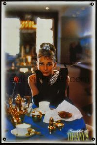 1f004 BREAKFAST AT TIFFANY'S Australian commercial poster '98 best color image of Audrey Hepburn!