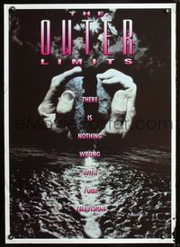 1f053 OUTER LIMITS English commercial poster '96 promoting classic TV sci-fi series!