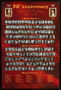 1f007 75th ANNIVERSARY TRIBUTE TO THE STARS special 24x36 '03 images of 1927-2002 Oscar winners!
