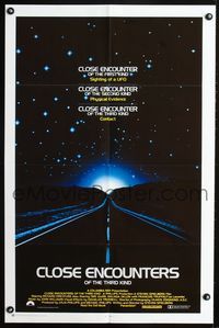 1f021 CLOSE ENCOUNTERS OF THE THIRD KIND special 23x35 poster '77 Steven Spielberg sci-fi classic!