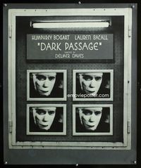 1f105 DARK PASSAGE special 23x28 poster '60s cool images of bandaged Humphrey Bogart!