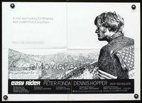 1f111 EASY RIDER special 17x24 '69 classic image of biker Peter Fonda, directed by Dennis Hopper!