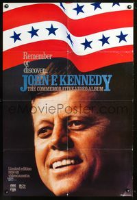 1f038 JOHN F. KENNEDY THE COMMEMORATIVE VIDEO ALBUM video poster '88 great smiling JFK close up!