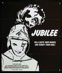 1f129 JUBILEE special 22x26 poster '77 Derek Jarman will excite your senses & terrify your soul!