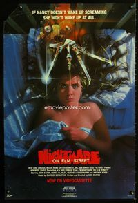 1f051 NIGHTMARE ON ELM STREET video special 24x36 poster '84 Wes Craven classic, Matthew horror art!