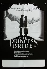 1f144 PRINCESS BRIDE special 17x25 poster '87 Rob Reiner classic, Cary Elwes saves Robin Wright!