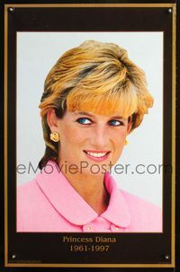 1f058 PRINCESS DIANA commercial poster '97 great Princess of Wales close up memorial portrait!