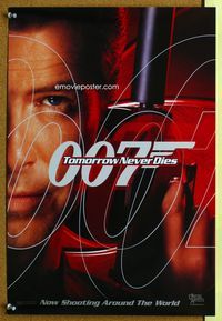 1f200 TOMORROW NEVER DIES special 13x20 teaser poster '97 Pierce Brosnan as James Bond 007!