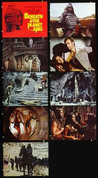 1g044 BENEATH THE PLANET OF THE APES 9 color 11x14 movie stills '70 James Franciscus, sci-fi sequel!