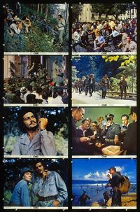1g191 CHE 8 color 11x14 movie stills '69 Omar Sharif as Guevara, Jack Palance as Fidel Castro!