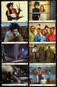 1g256 EDWARD SCISSORHANDS 8 color 11x14 movie stills '90 Tim Burton & Johnny Depp classic!