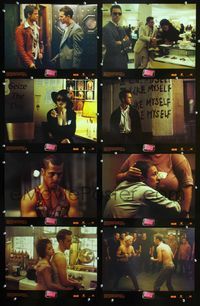 1g290 FIGHT CLUB 8 LCs '99 Edward Norton, Brad Pitt, Helena Bonham Carter