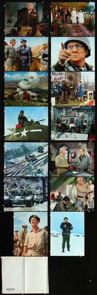 1g004 PATTON 14 color 11x14 movie stills '70 General George C. Scott military World War II classic!