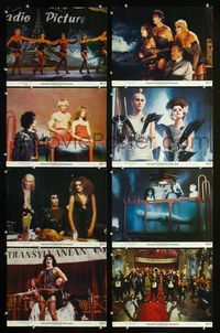 1g533 ROCKY HORROR PICTURE SHOW 8 color 11x14 movie stills '75 Tim Curry, Susan Sarandon
