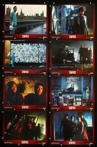 1g077 28 DAYS LATER 8 movie lobby cards '03 Danny Boyle, Cillian Murphy vs. zombies in London!