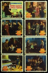 1g156 BOSTON BLACKIE'S CHINESE VENTURE 8 LCs '49detective Chester Morris solves murder in Chinatown!