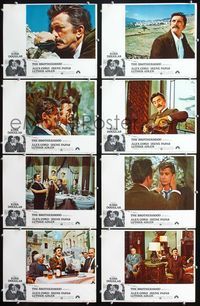 1g170 BROTHERHOOD 8 movie lobby cards '68 Kirk Douglas gives death kiss!