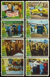 1g171 BUCK PRIVATES COME HOME 8 lobby cards '47 Bud Abbott & Lou Costello are back from the front!