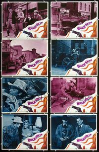 1g172 BUCKSKIN 8 movie lobby cards '68 Barry Sullivan, Joan Caulfield, Lon Chaney Jr.