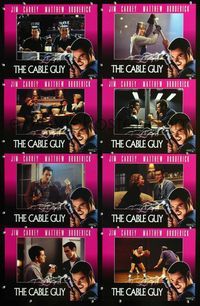 1g180 CABLE GUY 8 int'l movie lobby cards '96 Jim Carrey, Matthew Broderick, Ben Stiller